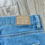 American Eagle  Medium Wash Mom Jeans Raw Hem Size 0 Photo 8