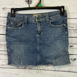 Paige Women's Blue Denim Mini Skirt Size 4 Photo 0