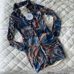 Princess Polly Blue Tyler Mini Long Sleeve Dress Photo 2