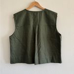 Madewell  Crop Cargo-Pocket Crewneck Top in Dark Loden, Size X-Large Photo 8