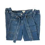 Forever 21 • Distressed Dark Wash Jogger Style High Rise Jeans Size 24 Photo 9