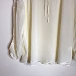 Hayden  ladies cottagecore Sheer Tie Front Peasant Top size medium Photo 3
