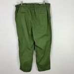 Loft Pleated Pants Womens XL Green Pull On Utility Granola Earthy Fairy Grunge Photo 2