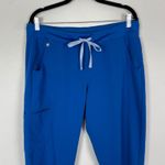 FIGS  Technical Collection Zamora Cobalt Blue Jogger Scrub Pants‎ Size L Women's Photo 1