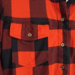 Eden & Olivia  S Sherpa Fleece Collar Buffalo Plaid Button Down Top Photo 6