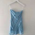 Princess Polly Blue Strapless Mini Dress Photo 8