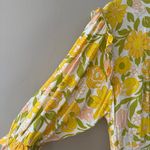 Faithfull the Brand  Jean-Marie Yellow Floral Midi Dress Size 6/M Photo 7