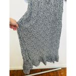 Slate + Willow Women's White Black Ditsy Floral Tie Front Midi Dress Size Small Photo 5