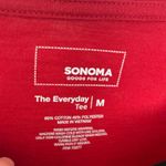 Sonoma  Women’s Medium Red Everyday Tee Longsleeve Photo 1