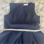 Closet London Navy and Cream Pleated Coastal Preppy Mini Dress Size 10 Blue Photo 6