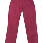 Crown & Ivy  Cranberry Tech Stretch Womens 10P Ankle Mid Rise Textured Pants NWT Photo 0