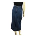 Cap Ferrat long denim skirt with zipper slit closing size 13 Blue Photo 7