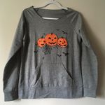 Halloween Pumpkin Sweatshirt, XXL🎃 Gray Photo 1