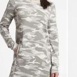 Athleta Balance Camo Lux Long Sleeve Printed Dress, Sz M Petite Photo 0
