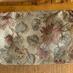Vintage Floral Cloth Upholstery Wood Clasp Purse Clutch Bag Brown Photo 0