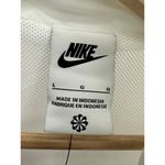 Nike White ESS Woven Jacket Full Zip Activewear Lightweight Womens Large NWT Photo 5