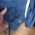 Baccini  Polka Dot Blue Jean Jacket Size Small Photo 4
