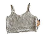 Rebellion Crochet Embroidered Crop Tank Top Size Large Cotton Festival Photo 2