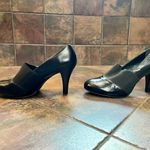 Alex Marie  Black High Heel Pump Elastic Strap Size 8.5 M Photo 5