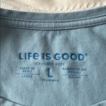 Life is Good Women’s Long Sleeve Crusher-Flex Tunic Top Dusty blue Size Large Photo 1