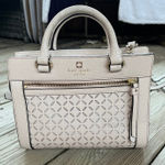 Kate Spade  Perri Lane Mini Romy Satchel In Beige Leather Photo 0