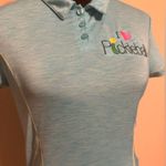 Polo Preloved Lija Blue and Yellow I Heart Pickleball size small Photo 1