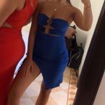 SheIn Blue Cut Out Bodycon Dress Photo 1