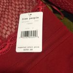 Free People  Mixed Mesh Bodycon in Red Photo 5