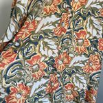 Capezio Vintage  floral silk button blouse long sleeve lightweight sheer Photo 3