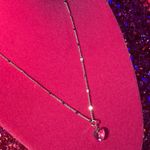 Crystal Heart Shine Bead Necklace Sterling Silver 925 Photo 5