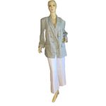 Nine West BLUE, BEIGE & TAN PLAID DOUBLE-BREASTED BLAZER NWT (XXL) Photo 6