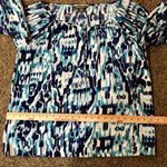 Tommy Bahama  Blouse Womens M Used Blue White Photo 5