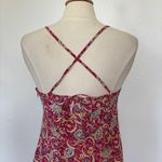 EXPRESS Vintage 90s Y2K Sleeveless Red Paisley Midi Dress Photo 8