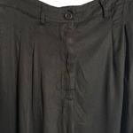 Donni Black Twill Pleated Wide Leg High Rise Trouser Dress Pants Women’s Size L Size L Photo 7