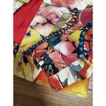 Chico's  Women Jacket Suze 1 Orange Floral Snap Front Colorful Classic‎ Business Photo 7