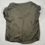 Dear John Green Satin V-Neck Blouse Women's Medium Sleeveless Photo 6