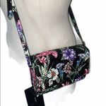 ZARA NWT  Black Floral Mini Quilted Flap Crossbody Bag Bloggers Fav Photo 8