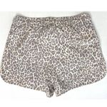 Johnny Was NWT Calme White Grey Multi Animal Print Elastic Waist Shorts Sz Large Photo 1