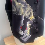 Robert Daskal Hand Painted & Sewn Men's Silk Vest Artistic Design vintage Black Photo 1