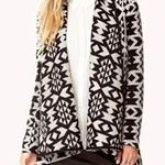 Forever 21 | Southwestern Aztec Print Open Front Oversized Sweater Coat | XS Photo 0
