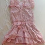 Pink Lux Boutique Ruffle Mini Dress Size M Photo 0