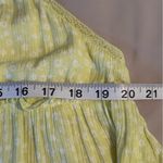Wild Fable Women Size XL Neon Yellow Ditsy Floral Tiered Ruffle Tie Swing Dress Photo 6