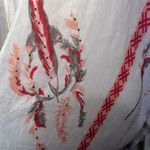 Woven Heart Kimono Style Boho Floral Women Shawl Vest Coverup Feather Photo 6