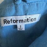 Reformation Desiree Check Ruffle Trim Mini Dress Photo 6