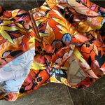 Gianni Bini GB Vibrant Tropical Floral Short Skort Zipper Back Photo 4