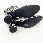 ASOS Designs Faux Leather Zebra Print Side Zip Chunky Heel Chelsea Boots Size 6 Photo 3