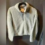 Women’s Thread & Supply Blue Grey Quarter Zip Fleece Sweatshirt Medium Photo 0