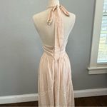 Champagne‎ & Strawberry Halter Flowy Dress Size Small Pink Photo 2