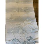 Liz Claiborne Scarf Silk Soft Green Floral Rose Design 17x 56" Vintage EUC Photo 9