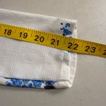 Boohoo  White and Blue Floral Tie-Front Blouse Photo 2